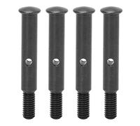 4 Uds RC eje de rueda delantera de acero 35mm eje delantero Control remoto accesorios de coche para Traxxas Slash 2WD (negro)