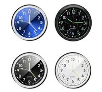 4 Uds Relojes De Coche, 4 Uds Cinta De Doble Cara, Mini Reloj De Cuarzo, Reloj De Metal, Accesorios para Coche