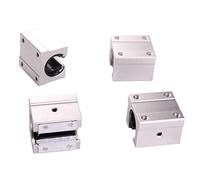 4 Uds SBR10UU SBR12UU SBR16UU SBR20UU SBR25UU carcasa de rodamiento de bolas lineal for fresadora CNC guía lineal SBR(SBR16UU)