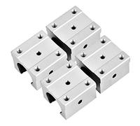 4 Uds Sbr16uu 16mm bloque de rodamiento de movimiento lineal abierto de aluminio deslizante para máquina Cnc bloque de rodamiento abierto de alta resistencia