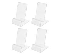 4 uds. soporte acrílico transparente para móvil y escaparate