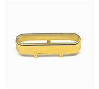 4 Uds ST cubierta de latón de bobina única cubierta/tapa/carcasa piezas de guitarra abierta superior accesorios de guitarra 71x19,5mm negro/oro/plata(Gold 4pcs)