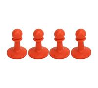 4 Uds. Tapa a Prueba de Rayos, Postes para Tienda de Campaña, Barra de Soporte para Toldo, Postes para Tienda de Campaña, Protector contra Rayos para Acampar y Hacer Senderismo (Naranja)
