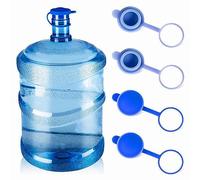4 Uds. Tapa Prueba de Fugas para Botella de Agua 5 Galones - Jarra de Silicone Reutilizable 55mm