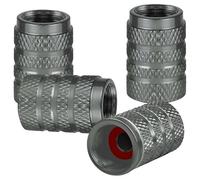 4 Uds Tapas de válvula de Coche para Kia Carnival Sorento Forte Optima, Cubierta de válvula hermética de aleación de Aluminio Accesorios,G/Grey