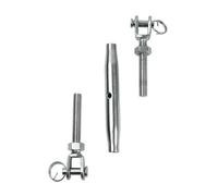 4 Uds. Tensor de mandíbula y cuerpo cerrado acero inoxidable 316 M5-M12 calidad naval for anclaje aparejo seguros para Vallas de Jardín y Soporte(M12)