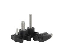 4 Uds Tornillo con Mango en T M5 M6 304 Tornillo de apriete Manual de baquelita de Ciruela de Acero Inoxidable/Tornillo de Perilla Manual con Cabeza de plástico de Mariposa (Color : 25mm (4pcs), Siz