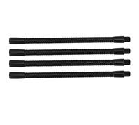 4 Uds Tubo de Manguera de Brazo de Cuello de Cisne Flexible Aluminio Calibre 10mm Lámpara de Escritorio de Mesa Accesorios de Iluminación de Manguera (20 centímetros)