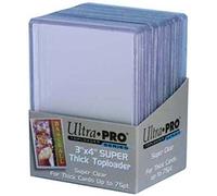 4 Ultra Pro 75pt Top Loaders - 25 Toploaders Per Pack (100 Total) - Thick Baseball, Football, Basketball, Hockey, Gaming by Ultra Pro