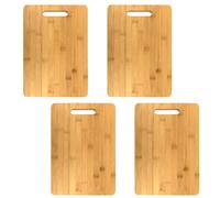 4 Unidad la Tabla de Cortar Bambú Tabla Cocina de Madera Servir Tablilla 36x25cm