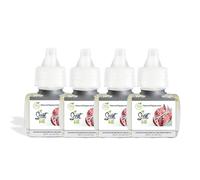 (4 unidades) - 100 % natural Fresh Peppermint Plug in recambios - se adapta a Air Wick aromático aceite calentadores