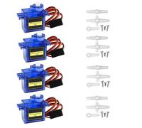 4 unidades 9G Micro Motor para RC Robot/Paseo Helicóptero Barco Avión Helicóptero Coche Modelos de Vehículo Control con Cable Compatible Mini Modelismo para Arduino (4 unidades)