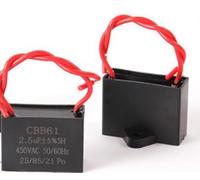 4 unidades CBB61 2.5uF 450 V CA 50/60 Hz ventilador motor condensador de barril para ventilador de techo, aire acondicionado, campana extractora, bomba de agua, generador de motor eléctrico, paquete