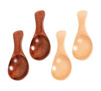 4 Unidades Cucharas De Madera Para Helado Y Postre