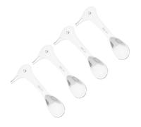 4 Unidades Cucharas Redondas Inoxidable Con Forma De Animales