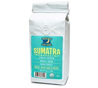 (4 unidades) Dancing Moon Sumatra Mandheling Dark Roast - Café orgánico de comercio justo de 12 onzas