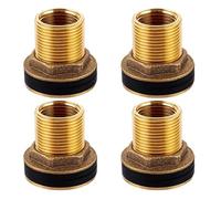 4 unidades de 1/2 pulgadas y 3/4 pulgadas para depósito de agua de lluvia de latón