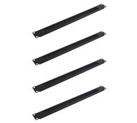 4 unidades de 1U de 19 pulgadas para montaje en rack de placa ciega para montaje en rack en blanco, panel de cepillo de red para servidores