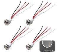 4 unidades de 5-24 V CC LED Touch Dimmer Switch, 12 V Touch Lichtschalter para 18 mm de orificio de montaje, interruptor de sensor, regulación continua para tiras LED, interruptor táctil para luz LED,