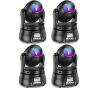 4 unidades de 70 W Lyre LED Luz de Escenario RGBW DMX512 Juego de Luz de Noche Disco Luz de Fiesta para Club Bar Halloween DJ