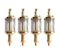 4 unidades de aceite de alimentación por goteo BSP, rosca G1/8, 16 ml, aceite de alimentación por goteo de vista, tipo válvula de aguja, repuesto para equipos industriales