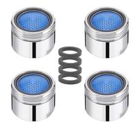 4 unidades de aireadores M18 Perlator para grifos, perladores a prueba de salpicaduras para grifo de agua, juego de colador para cocina, cuarto de baño (con junta)
