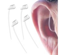 4 unidades de amplificador auditivo clip de sujeción PVC 12 x 5 x 2 cm amplificador auditivo cuerda de seguridad antideslizante amplificador auditivo juego de cuidado para uso diario entrenamiento