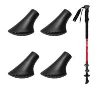 4 unidades de bastones de marcha nórdica bastón, topes de goma, almohadillas de goma para Leki