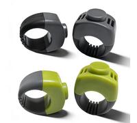4 Unidades De Clicker Para Perro (19 Mm/21 Mm) En Verde Hierba Y Gris, Clicker Para Perros, Gato, Juego De Anillos De Entrenamiento Para Perros, Práctico Accesorio De Entrenamiento Para Perros Como