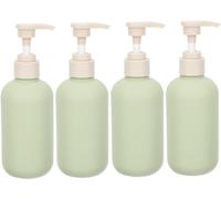 4 unidades de dispensador de gel de baño de viaje, botella de espuma líquida, botella dispensadora, contenedor de viaje, botellas de champú, botella de mano, espuma, dispensador de jabón, bomba vacía,