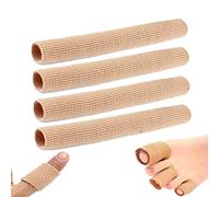 4 unidades de gel protector de dedos de los pies, vendaje tubular, protector de dedos, separador de dedos, protección contra la presión, almohadilla para los dedos, para ampollas, callos,