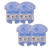 4 Unidades De Líquido Limpiador For Maquinillas Afeitar Compatible Con Braun Clean & Renew Cartucho Recambio CCR4 Elimina Los Residuos Aroma A Limón