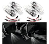 4 unidades de proyectores de logotipo para puerta de coche compatibles con A1/A3/A4/A5/A6/A7/A8/Q2/Q3/Q5/Q7/Q8/TT/R8... accesorios para coche, no se desvanecen HD LED luces de bienvenida para coche
