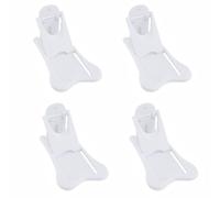 4 unidades de seguridad infantil para puertas correderas, sin agujeros, autoadhesivas, para ventana, armario, protección para bebés, color blanco