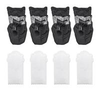 4 unidades de zapatos para perros, 4 piezas de cubrezapatos, cordón, zapatos para mascotas con suela suave, protección antideslizante para garras de perro, zapatos para perros para interiores y