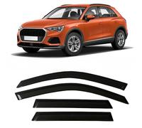 4 Unidades Deflectores de Aire para Audi Q3 2019-2023, Deflectores de Viento, Cortavientos Ventana Coche, Integrados,Negro