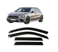 4 Unidades Deflectores de Aire para Benz A-Class W177 2019-2022, Deflectores de Viento, Cortavientos Ventana Coche, Integrados,Negro