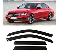 4 Unidades Deflectores de Aire para Benz E-Class W213 2017-2021, Deflectores de Viento, Cortavientos Ventana Coche, Integrados,Negro