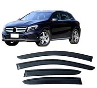 4 Unidades Deflectores de Aire para Benz GLA-Class X156 2014-2020, Deflectores de Viento, Cortavientos Ventana Coche, Integrados,Negro