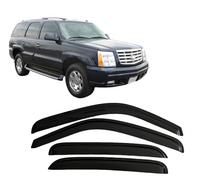4 Unidades Deflectores de Aire para Cadillac Escalade 2002-2006 GMT800, Deflectores de Viento, Cortavientos Ventana Coche, Integrados,Negro