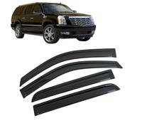 4 Unidades Deflectores de Aire para Cadillac Escalade ESV 2007-2014, Deflectores de Viento, Cortavientos Ventana Coche, Integrados,Negro