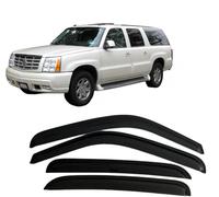 4 Unidades Deflectores de Aire para Cadillac Escalade EXT 2002-2006, Deflectores de Viento, Cortavientos Ventana Coche, Integrados,Negro