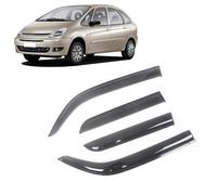 4 Unidades Deflectores de Aire para Citroen Xsara Picasso 1999-2007, Deflectores de Viento, Cortavientos Ventana Coche, Integrados,Negro