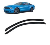 4 Unidades Deflectores de Aire para Ford Mustang S-197Ii 2012-2014, Deflectores de Viento, Cortavientos Ventana Coche, Integrados,Negro