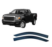 4 Unidades Deflectores de Aire para GMC Canyon Extended 2015-2021, Deflectores de Viento, Cortavientos Ventana Coche, Integrados,Negro
