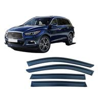 4 Unidades Deflectores de Aire para Infiniti QX60 L50 2013-2020, Deflectores de Viento, Cortavientos Ventana Coche, Integrados,Negro