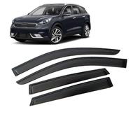 4 Unidades Deflectores de Aire para Kia Niro 2016-2022, Deflectores de Viento, Cortavientos Ventana Coche, Integrados,Negro