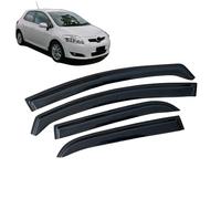 4 Unidades Deflectores de Aire para Toyota Auris E150 2007-2013, Deflectores de Viento, Cortavientos Ventana Coche, Integrados,Negro