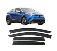 4 Unidades Deflectores de Aire para Toyota CH-R 2018-2022 Chr Lzoa, Deflectores de Viento, Cortavientos Ventana Coche, Integrados,Negro