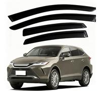 4 Unidades Deflectores de Aire para Toyota Harrier 2021-2025, Deflectores de Viento, Cortavientos Ventana Coche, Integrados,Negro